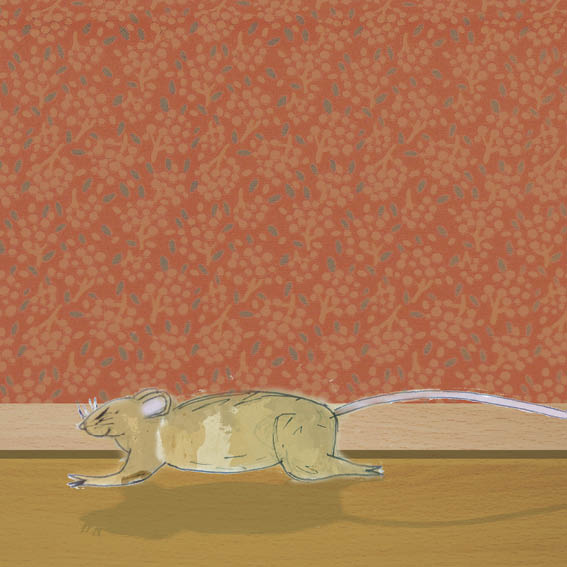Mouse dashes past the skirting boards.
